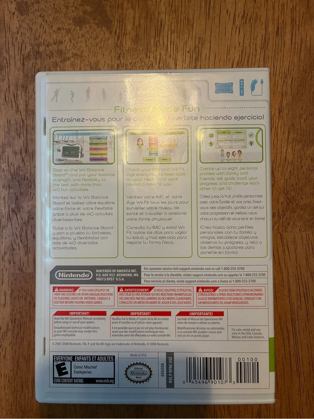 Nintendo Wii Fit (White/Green) - Balance & Fitness Game